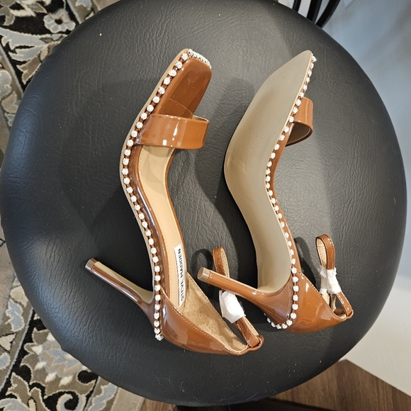 Steve Madden Women Sandals  Rhinestone Trim Stiletto Heeled Skinny Ankle Strap - Picture 10 of 11